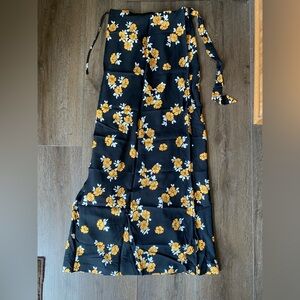 modcloth floral wrap skirt